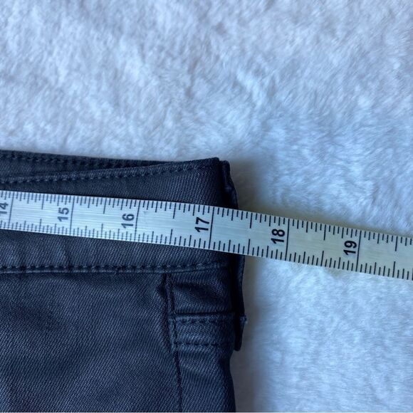 TopShop Black Jamie Coated Moto Pants Size 36 - Picture 11 of 13